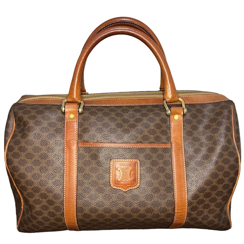 Authentic Celine Macadam Boston Bag